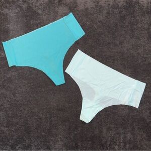 Soma Intimates Vanishing 360 Retro Thong Panties Womens Large Aqua Teal